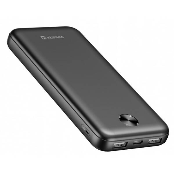 Powerbank Swissten Worx Pro 10000 mAh čierny

