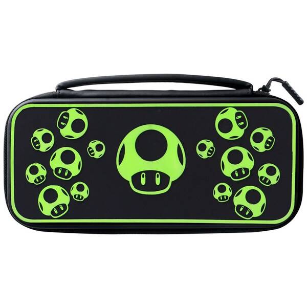 Puzdro PDP Travel Case Plus Glow 1-Up Mushroom, Nintendo Switch čierne/zelené

