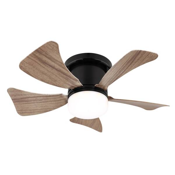 LED stropné svietidlo GLOBO HINES 03609H, s ventilátorom čierne

