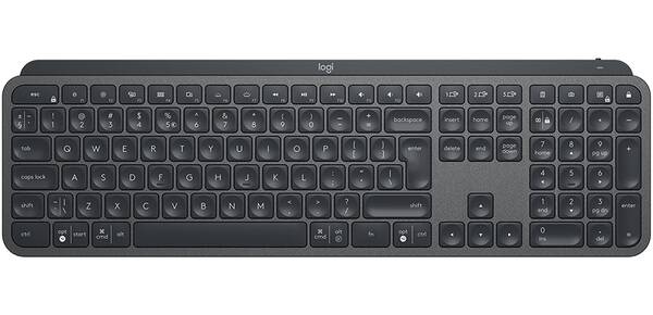Klávesnica Logitech MX Keys, US sivá

