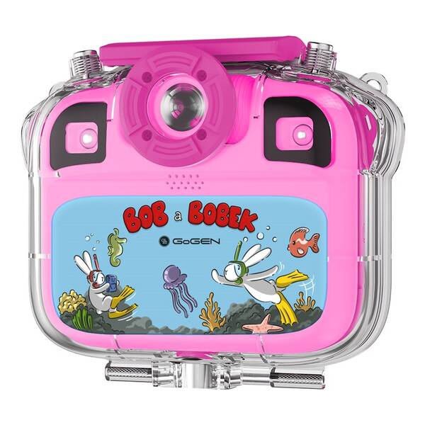 Digitálny fotoaparát GoGEN BOB A BOBEK AQUA FOTO ružový

