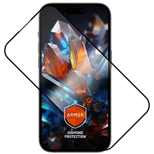 Tvrdené sklo FIXED Armor s Anti-dust aplikátorom na Apple iPhone 16 Pro Max čierne

