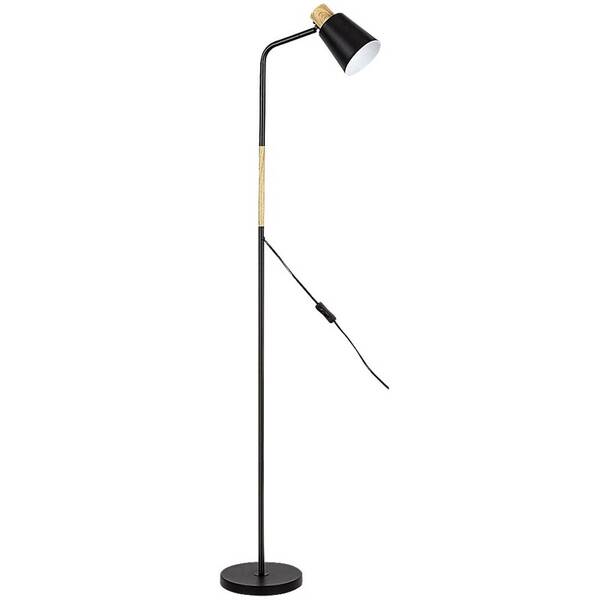 Stojacia lampa Rabalux Azim 74003 čierna/drevená

