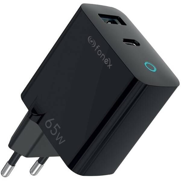 Cestovná nabíjačka Fonex USB-C/U PD 65W 

