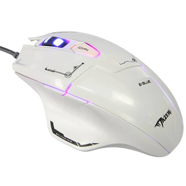 Myš E-Blue Mazer biela

