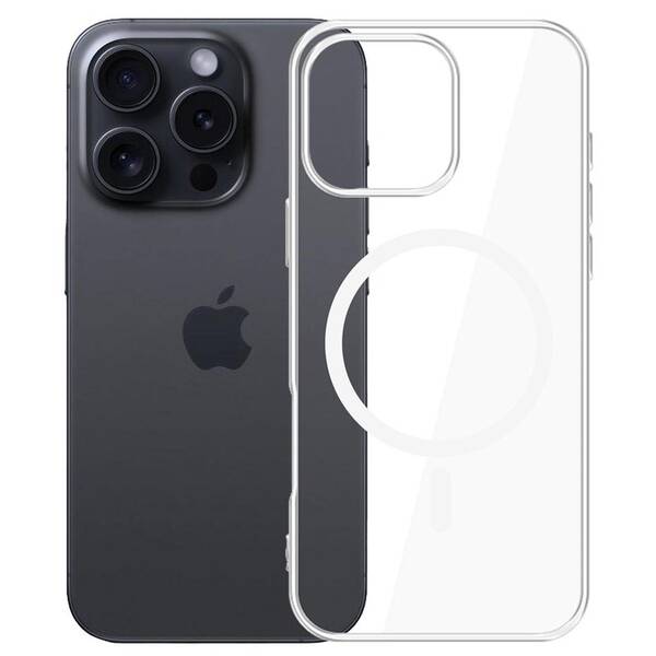 Kryt na mobil 3mk Clear MagCase na Apple iPhone 16 Pro Max priehľadný

