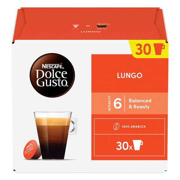 Kapsuly pre espressá NESCAFÉ Lungo (30 ks) 


