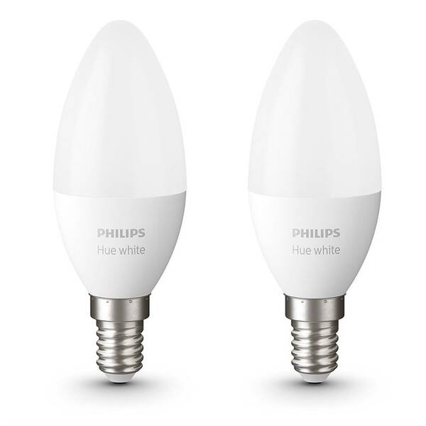 Inteligentná žiarovka Philips Bluetooth 5,5W, E14, White (2ks) 

