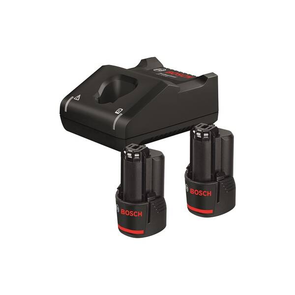Set batérie a nabíjačky Bosch Professional 2x 12V 3.0Ah + GAL 12V-40 

