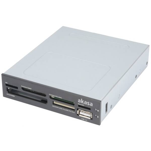 Čítačka pamäťových kariet AKASA AK-ICR-07, do 3,5", 6 slotov, USB 2.0 

