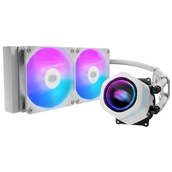 Vodný chladič Cooler Master MasterLiquid Core Nex 240 White biely

