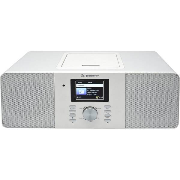Internetový rádioprijímač s DAB+ Roadstar IR-540D+BT biely

