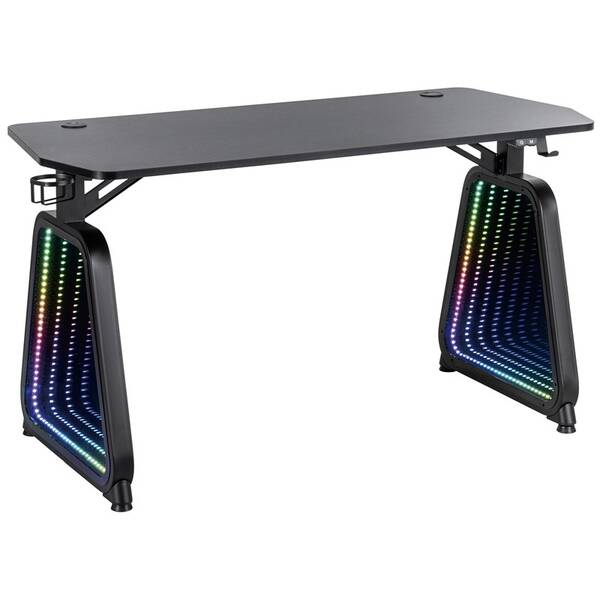 Herný stôl White Shark MEDUSA, RGB čierny

