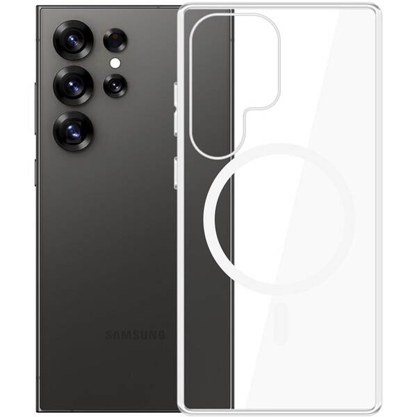 Kryt na mobil 3mk Clear MagCase na Samsung Galaxy S25 Ultra priehľadný

