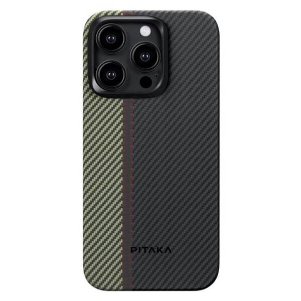 Kryt na mobil Pitaka Fusion Weaving MagEZ 4 600D na Apple iPhone 15 Pro Max čierny

