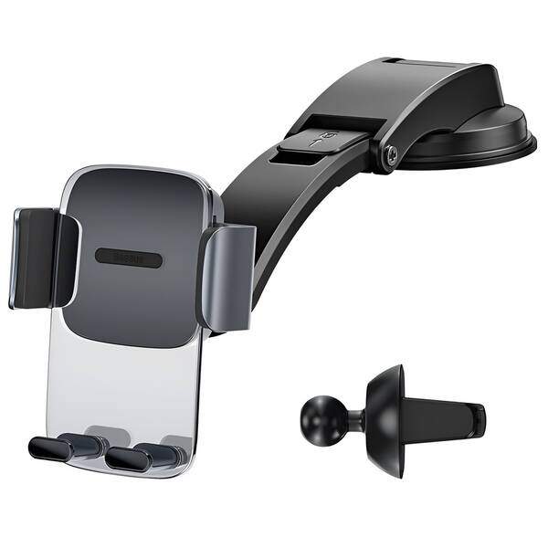 Držiak na mobil Baseus Easy Control Clamp, s ramenom čierny

