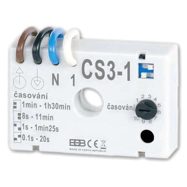 Spínač časový Elektrobock CS3-1 pod vypínač 

