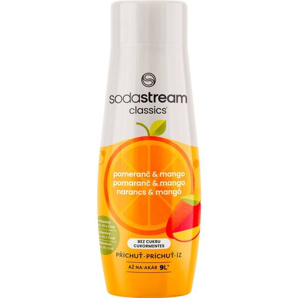 Príchuť pre šumivú vodu SodaStream Pomeranč Mango Zero 440 ml 

