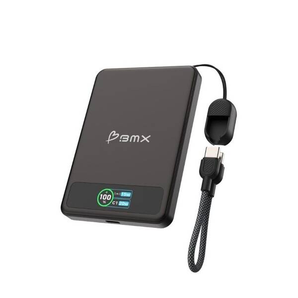 Powerbank BMX SolidSafe™ 5K Solid-State magnetická čierna

