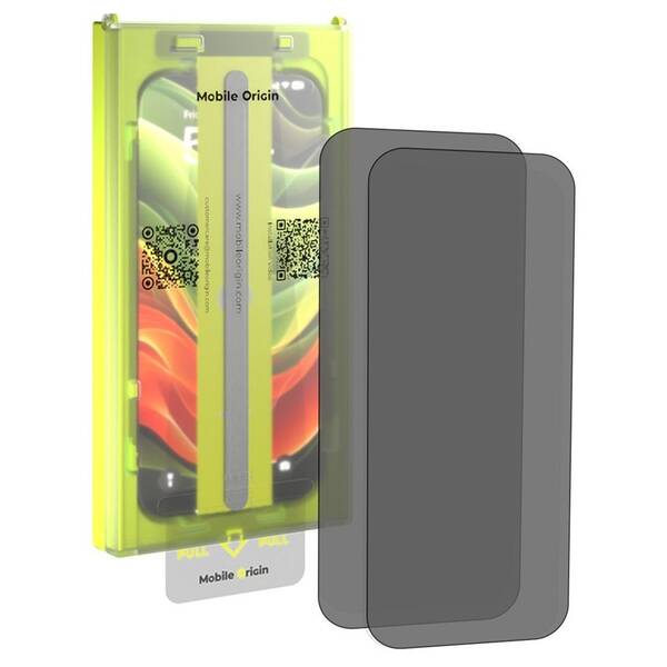 Tvrdené sklo Mobile Origin Screen Guard Privacy s aplikátorem na Apple iPhone 18 Pro Max (2 ks) priehľadné

