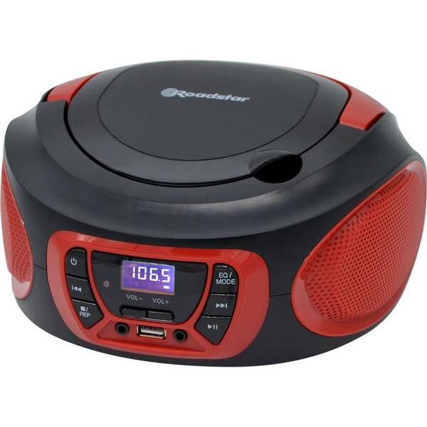 Rádioprijímač s CD Roadstar CDR-365 U čierny/červený

