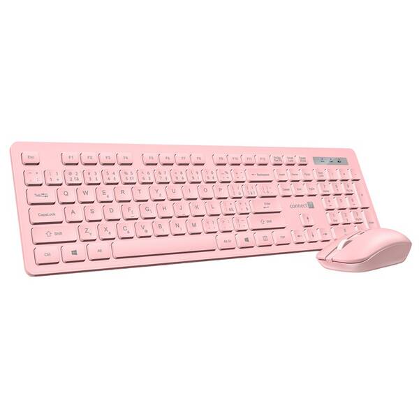 Klávesnica s myšou Connect IT Wireless FashionCombo2 ružová


