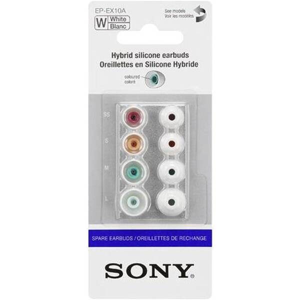 Náhradné špunty Sony silikónové koncovky biele

