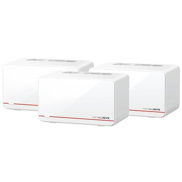 Kompletný Wi-Fi systém Mercusys Halo H37BE (3-pack) biely

