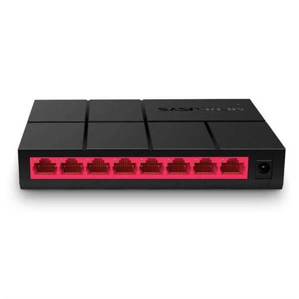 Switch Mercusys MS108G čierny

