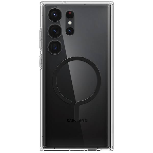 Kryt na mobil Spigen Ultra Hybrid OneTap MagSafe Ring na Samsung Galaxy S23 Ultra priehľadný

