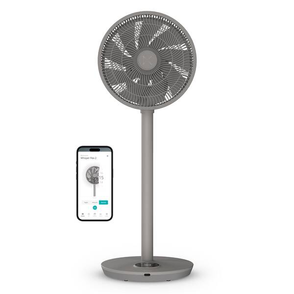 Ventilátor stojanový Duux DXCF74 Whisper Flex 2 Smart Grey sivý

