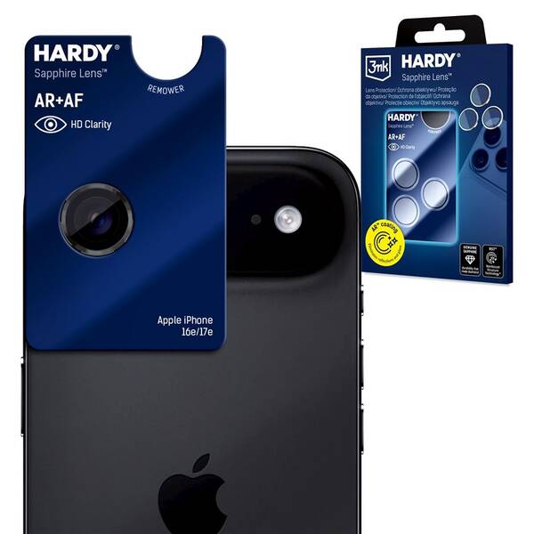 Ochranné sklo šošovky fotoaparátu 3mk HARDY Sapphire Lens safírové na Apple iPhone Air čierne

