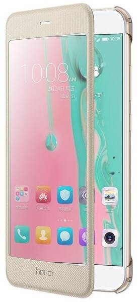Puzdro na mobil flipové HONOR View Cover pro 8 Pro zlaté

