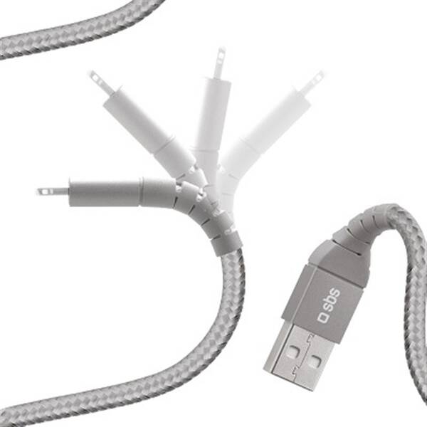  SBS USB/MFI 1M GRY 

