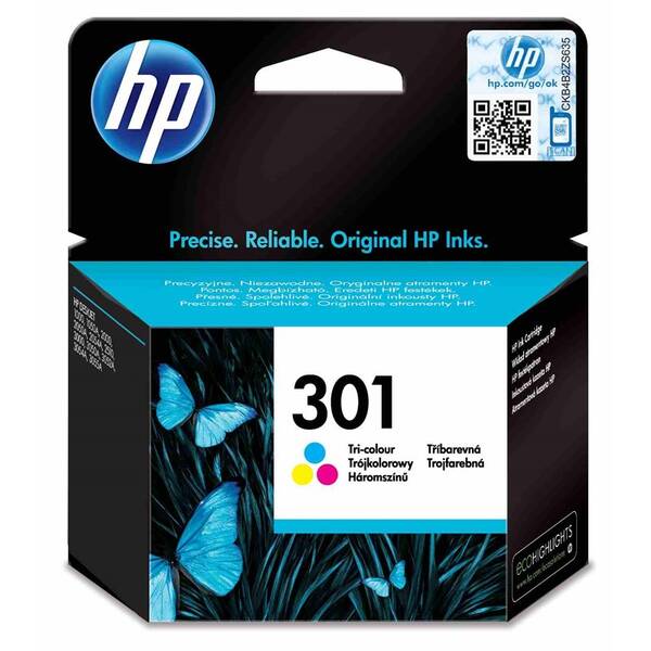 Cartridge HP 301, 150 strán - CMY 

