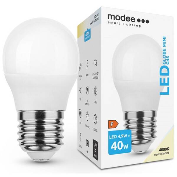 LED žiarovka Modee ML-G454000K4,9WE27 

