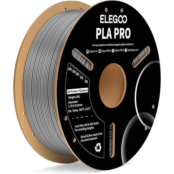 Tlačová struna (filament) Elegoo PLA P 1,75mm strieborný

