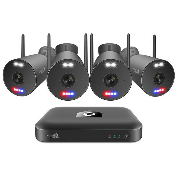 Kamerový systém iGET HOMEGUARD HGNVK109104 (NVR + 4x kamera) čierny

