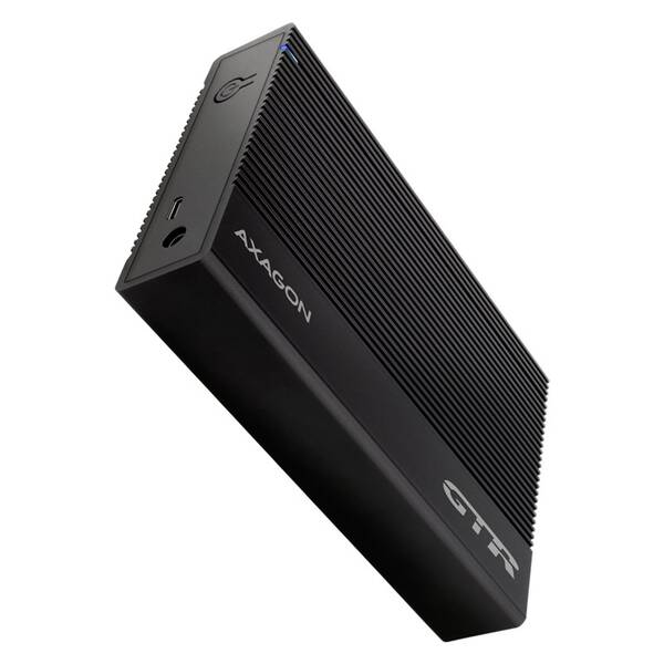 Externý rámček Axagon RIBBED box USB-C 3.2 Gen 1 - SATA 6G 3.5" čierny

