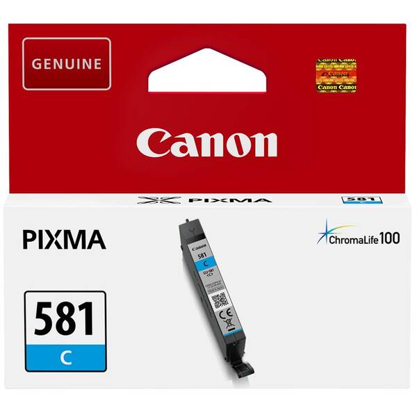 Cartridge Canon CLI-581 C, 250 strán 

