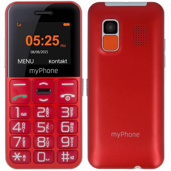 Mobilný telefón myPhone HALO EASY červený

