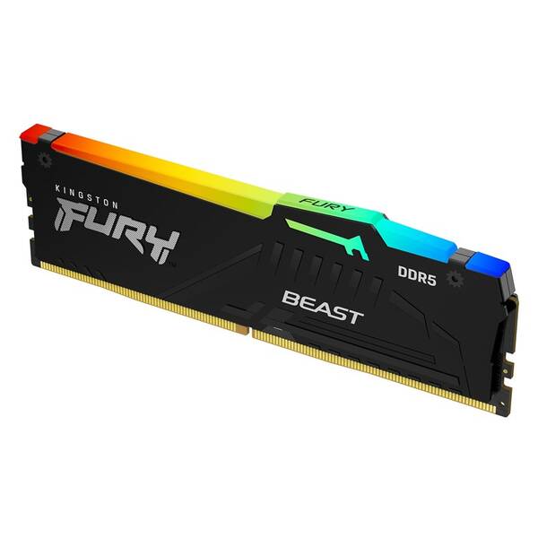 Pamäťový modul Kingston FURY Beast RGB 64GB DDR5 5600MHz CL36 čierny

