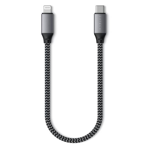 Kábel Satechi USB-C/Lightning 25cm sivý

