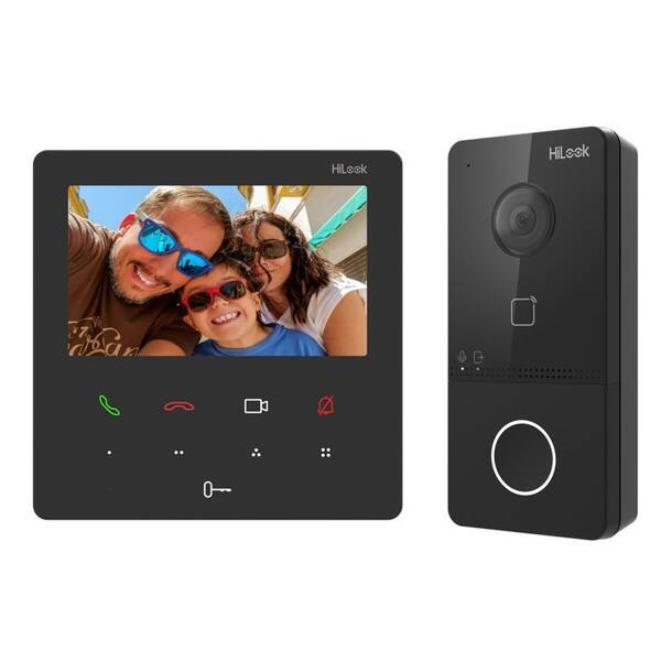 Dverný videotelefón HiLook VI-K46P čierny


