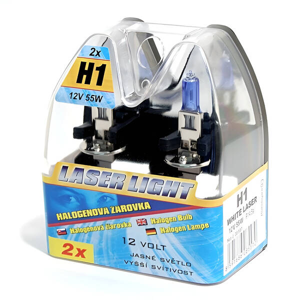 Autožiarovka Compass 12 V H1 55W WHITE LASER (2 ks) 

