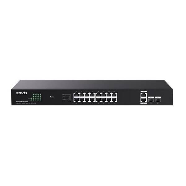 Switch Tenda TEG1120P-16-250W čierny

