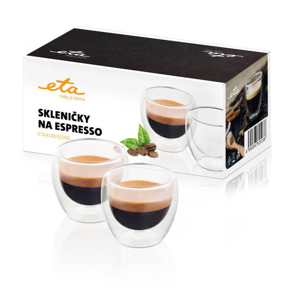 Poháre na espresso ETA 4181 91000 sklo

