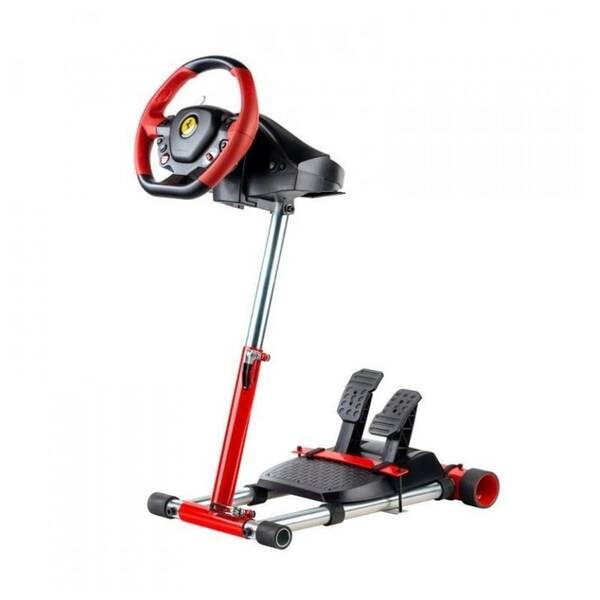 Stojan pre volant Wheel Stand Pro F458/F430/T80/T100 - Deluxe V2 červený

