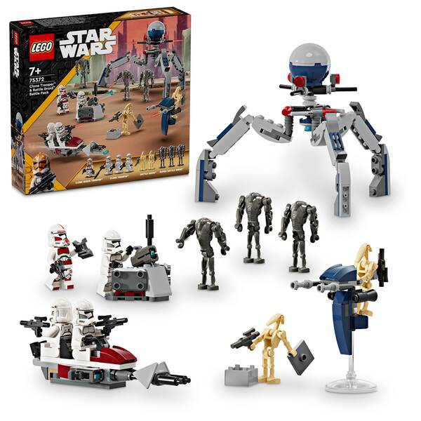 Stavebnica LEGO® Star Wars™ 75372 Bitevní balíček klonového vojáka a bitevního droida 

