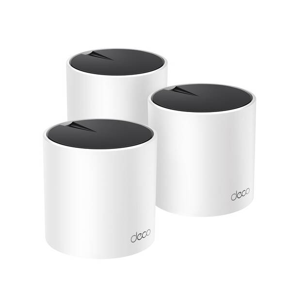 Kompletný Wi-Fi systém TP-Link Deco X55, WiFi6 AX3000 Ai-Driven (3 ks) biely


